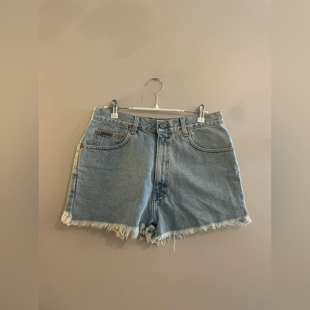 Vintage Calvin Klein Cut Off Denim Shorts Medium Wash